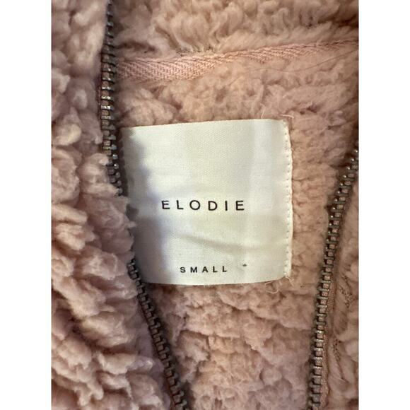 Elodie Fleece Pullover 1/4 Zip Top Pink Womens Small - Picture 2 of 4